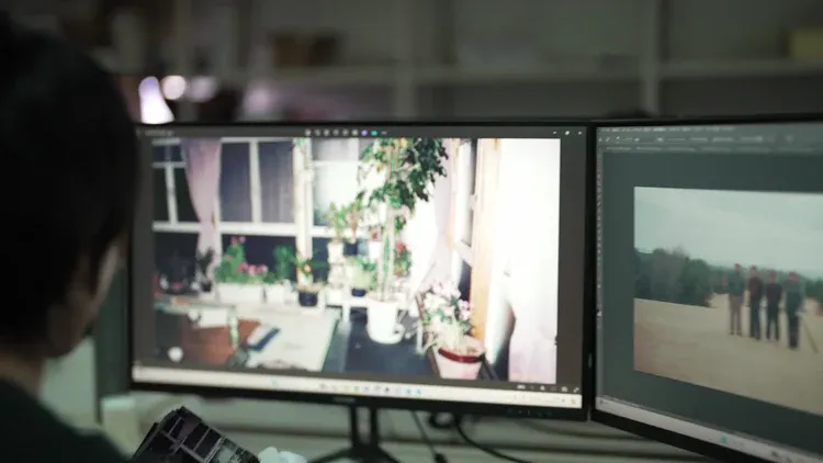 写真のデジタル化作業の様子（その1）